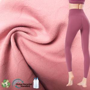Spandex Jacquard Knitted High Stretch Elasticity Breathable Fabric For Yoga Cloth