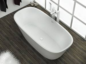PMMA Modern Stone BathTub  Solid Surface Freestanding Bathtub Artifical marble bath