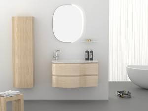 modern popular design bathroom cabinet with side vanity