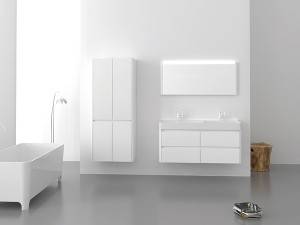 wall mounted luxury Italian design vanity set double sink