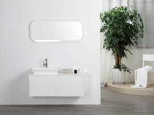 wall hang bathroom furniture with countertop basin European design