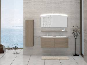 morden hot sale double basin bathroon cabinet-1805090
