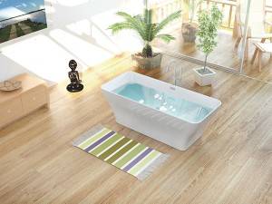 PMMA Modern Stone BathTub  Solid Surface Freestanding  Artifical marble bathtub