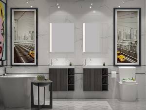 Slim design economic design melamine bathroom cabinet-2015060