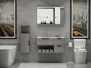 Wall mounted economic design  melamine  bathroom vanity-2035090