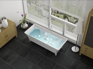 Solid surface bathtub Freestanding Artifical marble bathtub