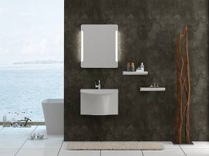 Modern Ceramic wall hung hand wash basin Artificial stone sink sanitary ware