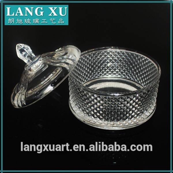 LX-T102 New product diamond shape glass Jar