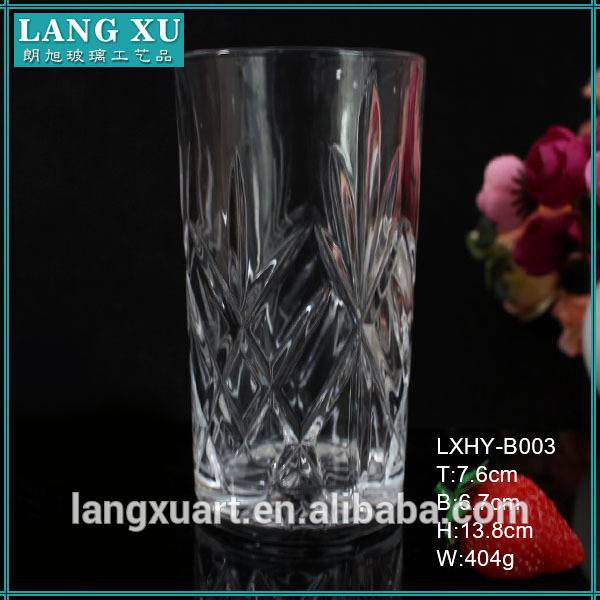 LXHY-B003 lead free crystal custom blink max glass cup