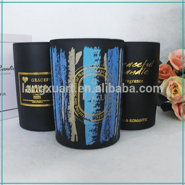 Aromatherapy type luxury glass custom candle jar in scented candle