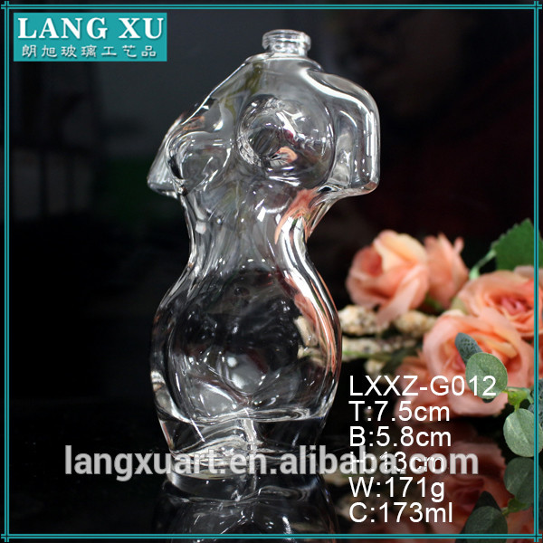 LX-G012 china sex women 170ml body shape design your own perfume bottle