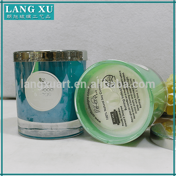 wholesale bling effect scented soy wax for candles cheap crystal candle
