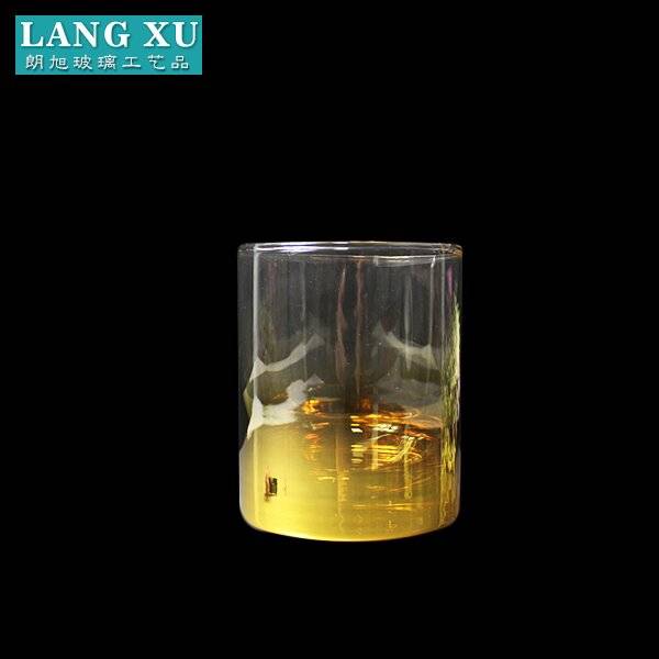 gold base tea light glass candle holder glass bottle manufacturer mexico