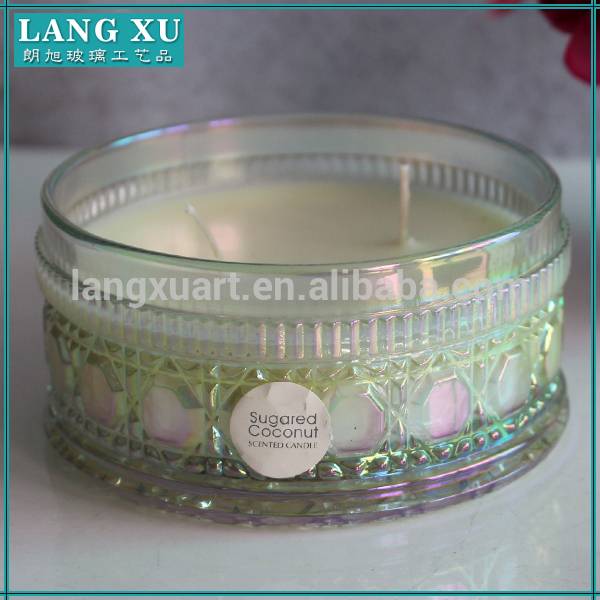Alibaba factory paraffin candle wax amber candle jar