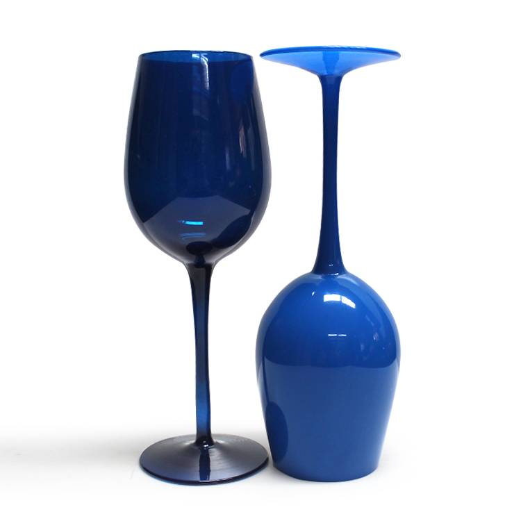 Handmade personalized crystal large goblet white red custom stemmed wine glass