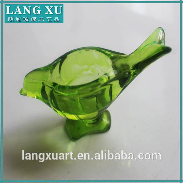 crystal bird shape tealight candle holder glass for candle making