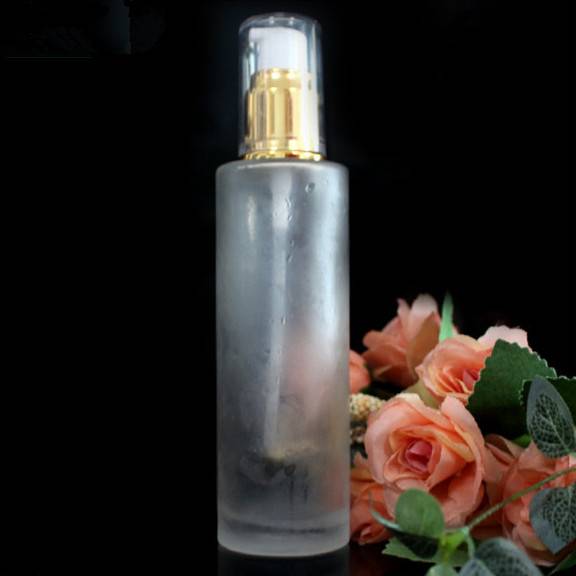 100ml frosted glass lotion pump spray bottle packaging perfume jars