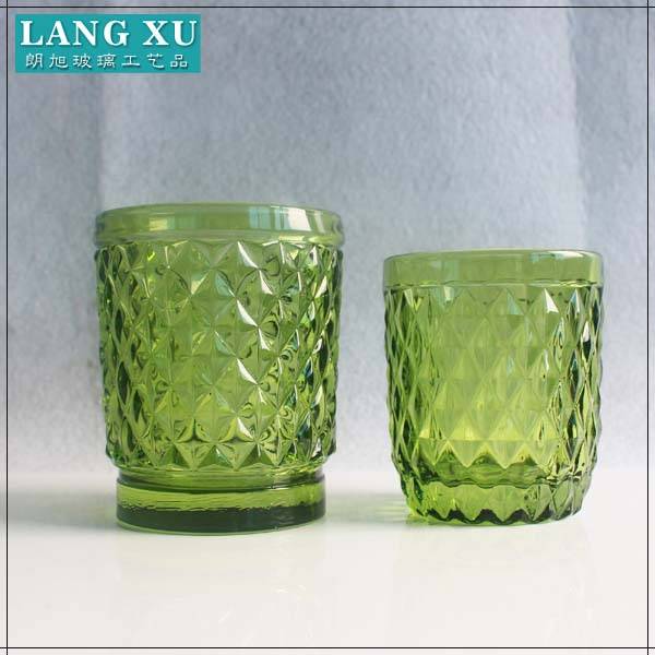 LXHY-B043 capacity 400ml hot selling factory DOF glass customized tumbler cups