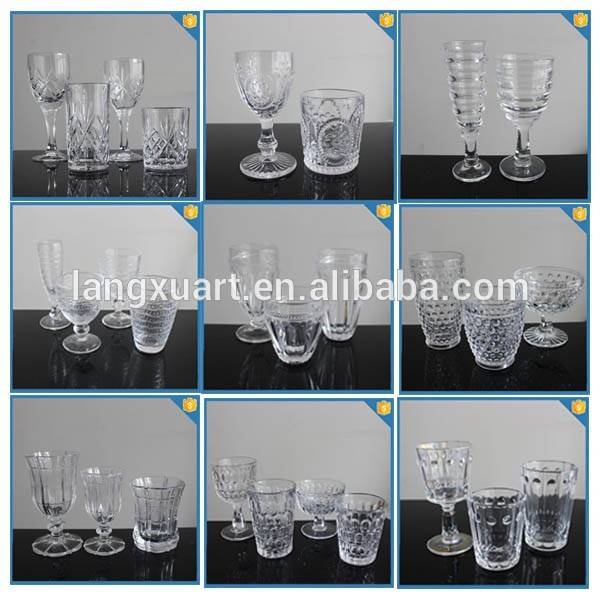 Factory direct wholesale handmade color footed glass wine
