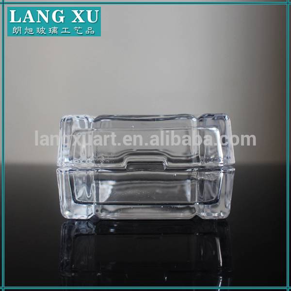 200g wholesale square small glass jar with lid