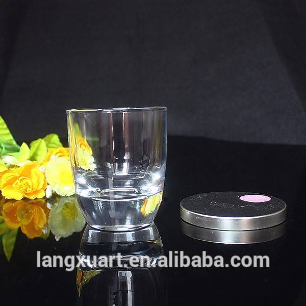 LX-GB083 hot item home decor bar party use glass tumbler drinking glass candle tumbler