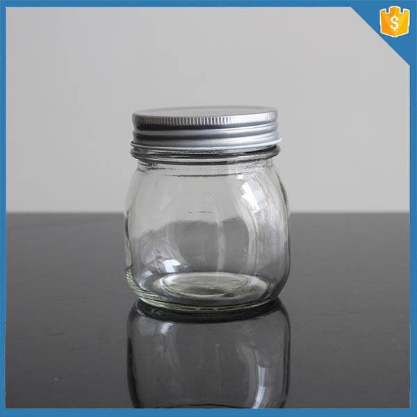 FDA Certification high glass ball jar with lid and 8oz capacity