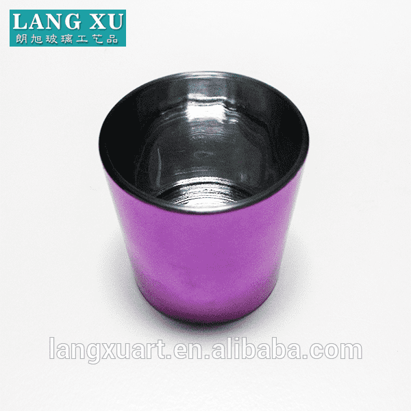 China candle factory colorful glass jar scented soy wax candele