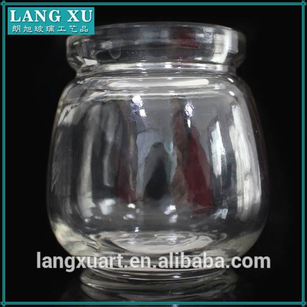 108ml clear crystal chinese glass pickle jar