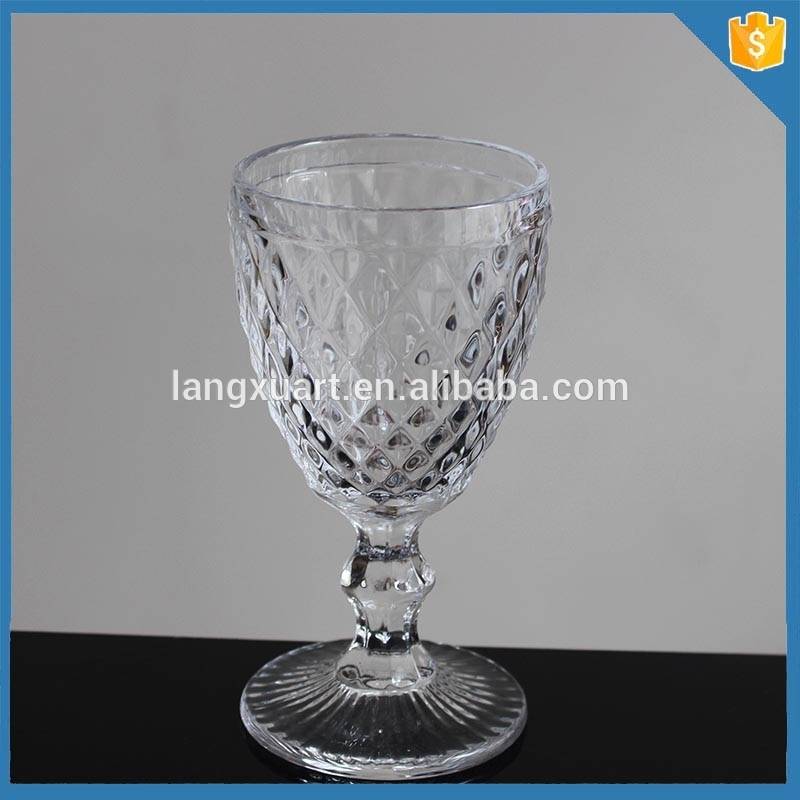 LangXu dringking ware crystal honeycomb glass goblet
