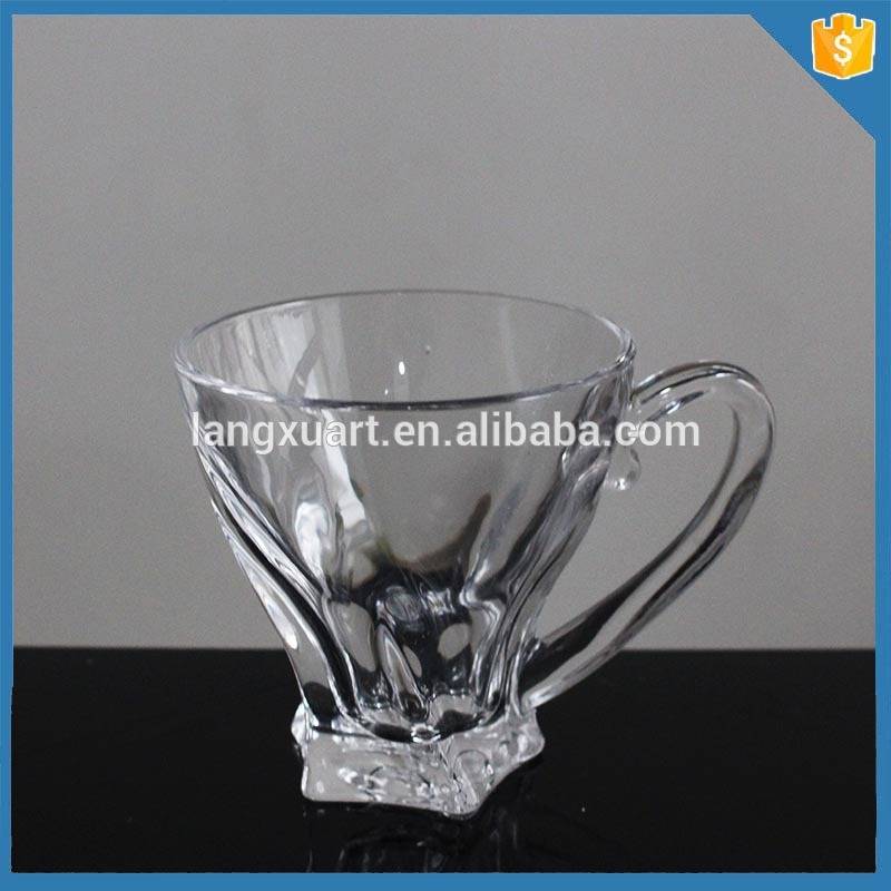 Transparent elegant coffee mug glass tea mug glass