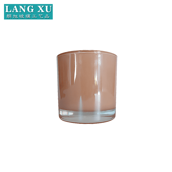 LXHY7592 beautiful glass candle jars for candle making soy wax