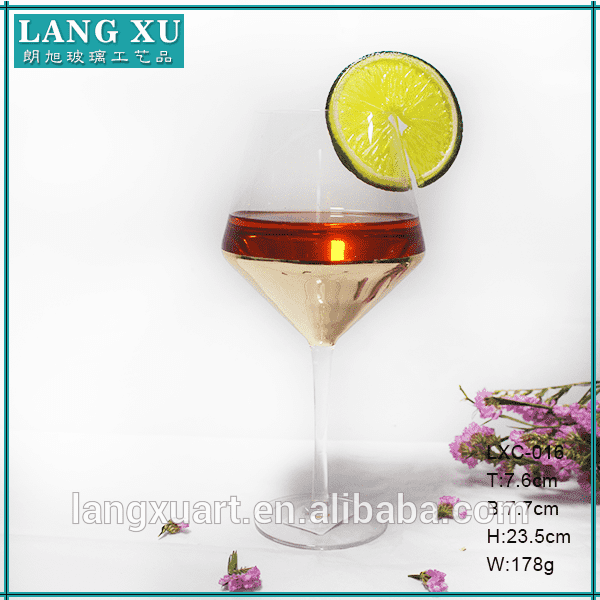fashion unique toasting wine glasses gold plating bottom thin stem goblet wedding celebration tall and thin drinking glass cup