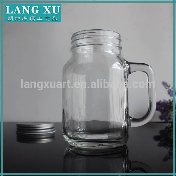 LXXZ-C005 buy bulk 600ml glass custom mason jars