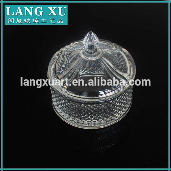 Wholesale clear christmas decorative jar with lid for cookie