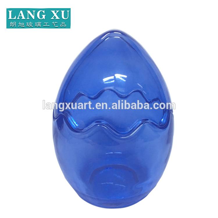 LXHY-T092 decorative egg shaped candy glass jar terrarium