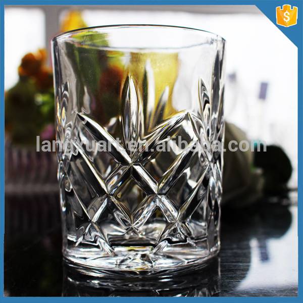 LXHY-B003-1 hot sale pressed blink max drinking tumbler glass cup