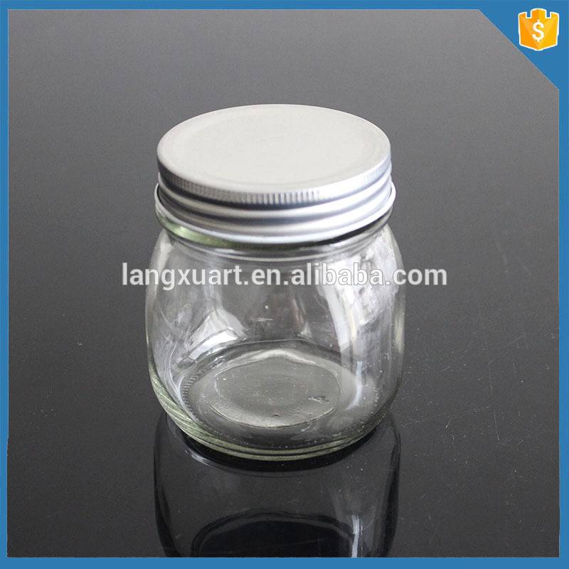 300 ml small glass jar bulk with metal lid
