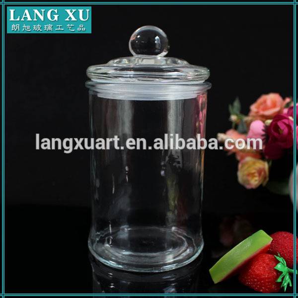 chinese supplier glass apothecary jars with lid