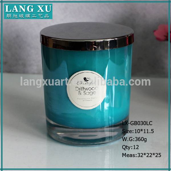 glass holder supplies soy candle tin