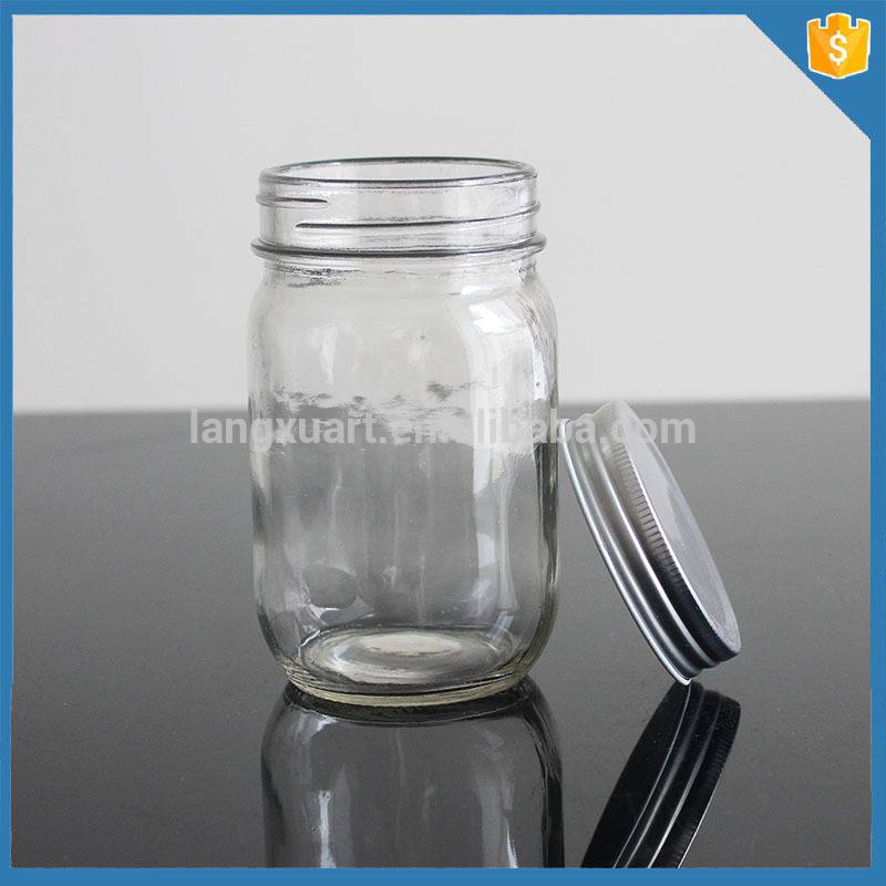 Machine made 8oz ball glass mason jars with metal lid wholesale