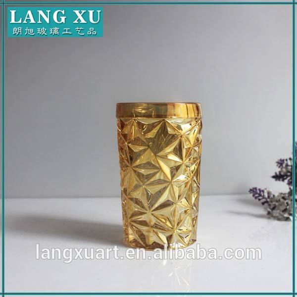 LX hot sale gold cup personalized wine tumbler glass