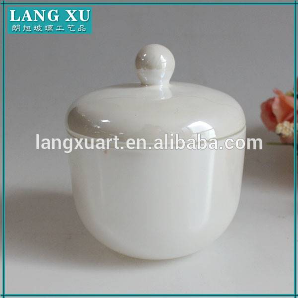 glass gift items wholesale white glass jar
