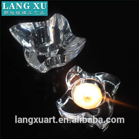 LXHY-Z084 new design darts shaped colored glass votive mini tea light candle holder insert