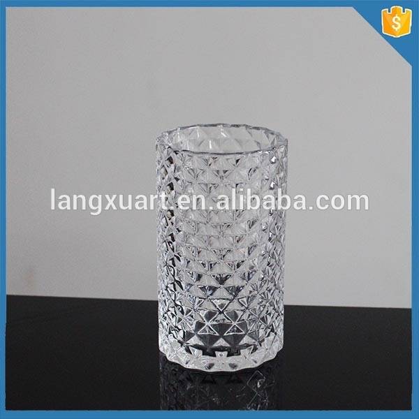 Crystal cylinder Fashion Bubbled Juice & Water Drinking Glass