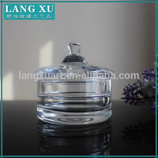 Alibaba clear small round glass jar with cork lid