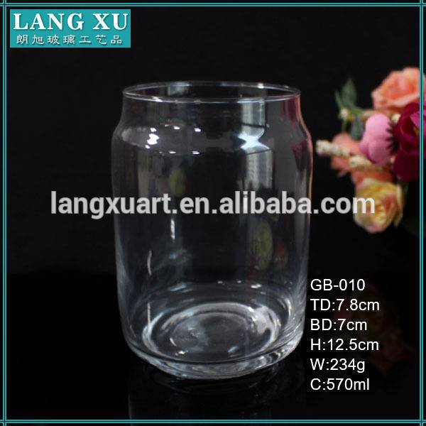scented soy high quality glass candle with lid