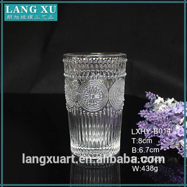 340ml cut glass drinking cup glass tumbler drinking