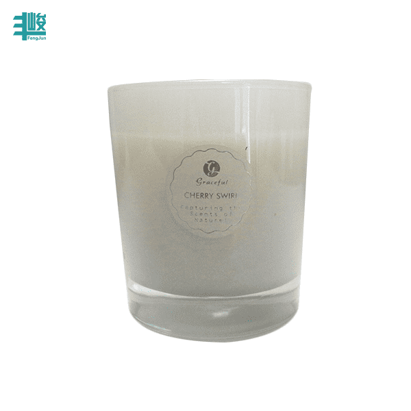 LX001 color luxury glass scented candles in bulk