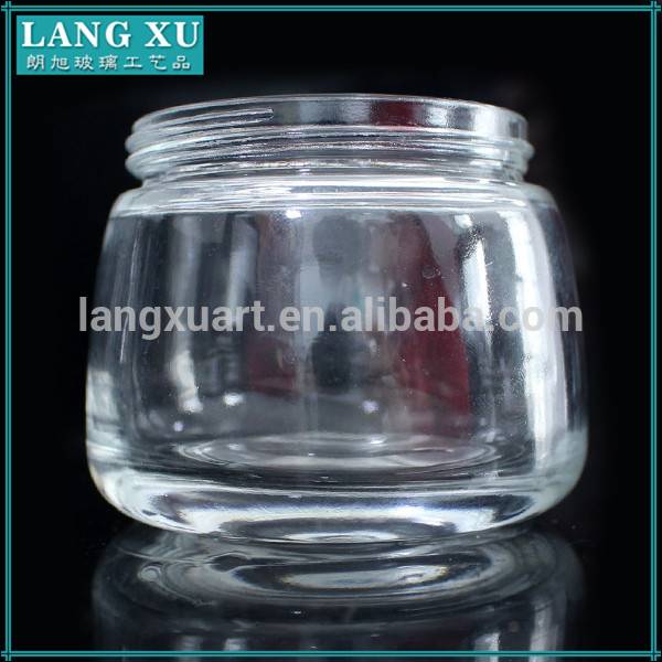 cheap round yogurt glass jar pudding glass bottle with plastic cap