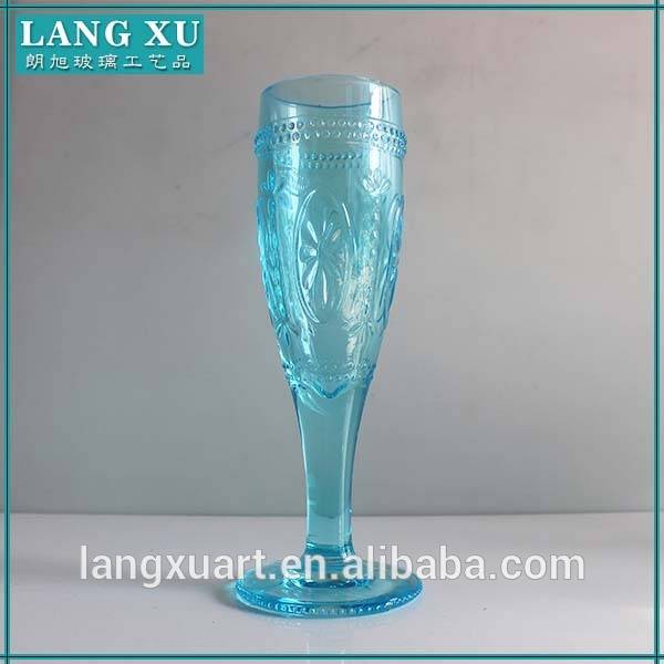 Wholesale blue wedding champagne flutes